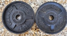 Vintage BILLARD PRO 5lb Weight Plates Barbell Lifting