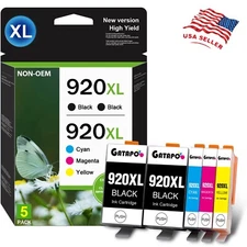 GATAPO® 5-PacK 920XL 920 XL Ink Cartridge for Officejet 6000 7000 7500 Printer