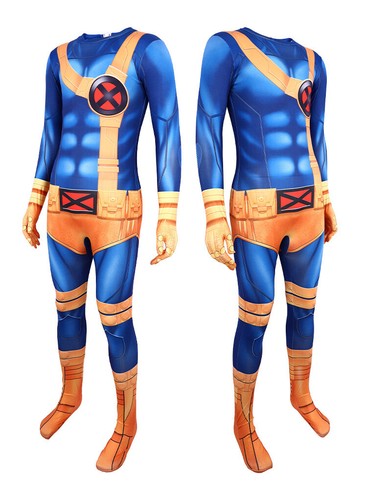 Cosplay X-Men 97 Cyclops Magneto Phoenix Jumpsuits Kids Adult Bodysuits Costumes - Picture 6 of 15