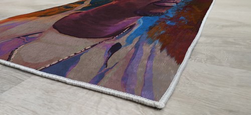 Tupac Portrait Rug, Tupac Poster, Cool Decoration, Carpet with Tupac's Drawing - Picture 5 of 5