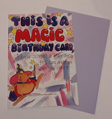 Unused Vintage Greeting Card & Env ~ Happy Birthday ~ Funny Andrew Brownsword