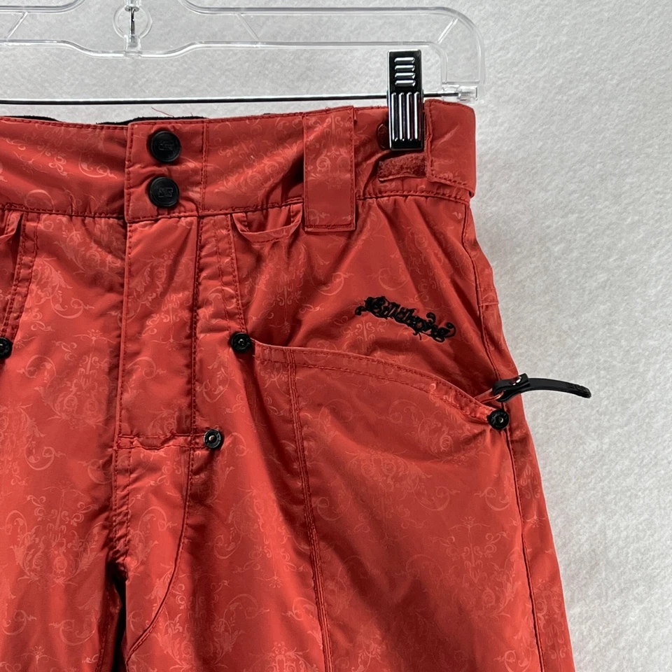 Billabong Invierno Esquí Nieve Pantalones Niñas Talla M Recto Aislado Impermeable Naranja Foto 4 de 4