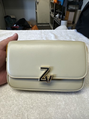 Zadig and Voltaire Bag Creme Leather Crossbody - Picture 3 of 20