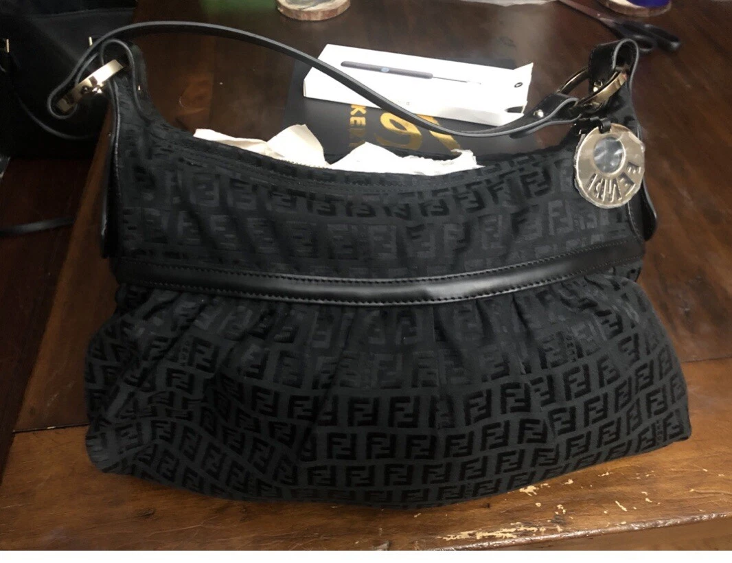 Fendi zucca hobo shoulder bag sale