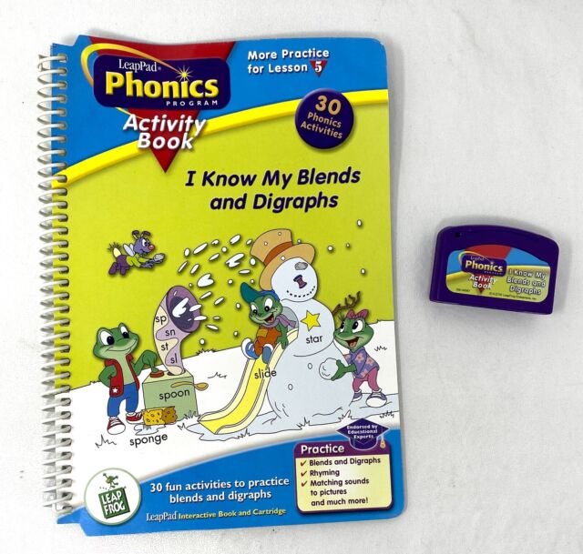 Leapfrog LeapPad Phonics Book & Cartridge - I know My Blends and Diagraphs Leapfrog LeapPad Phonics Book & Cartridge - I know My Blends and Diagraphs