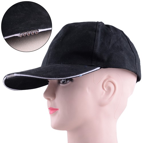 Basecap mit 5 LED Lights Baseball Kappe Licht Lampe Mütze Angeln Hut