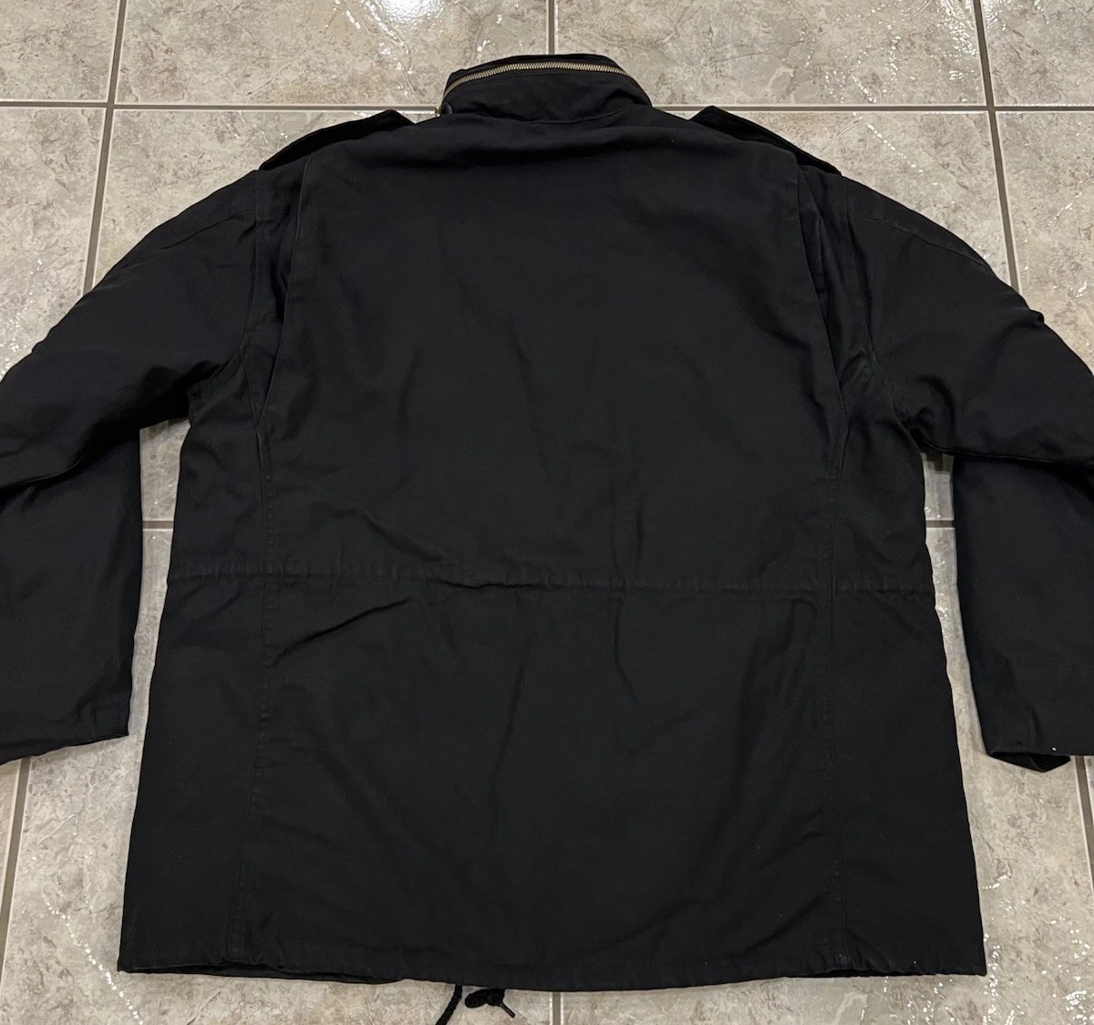 Rothco M-65 Field Jacket Mens XL Black Military Hooded Quilted Liner EXCELLENT image 7