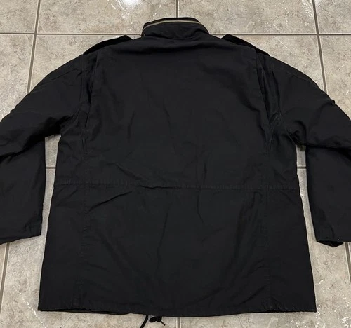 Rothco M-65 Field Jacket Mens XL Black Military Hooded Quilted Liner EXCELLENT image 7