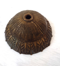 18th Century Bobeche / Ceiling Cap For Chandelier Or For Lamp Brass Dia32cm 1pcs