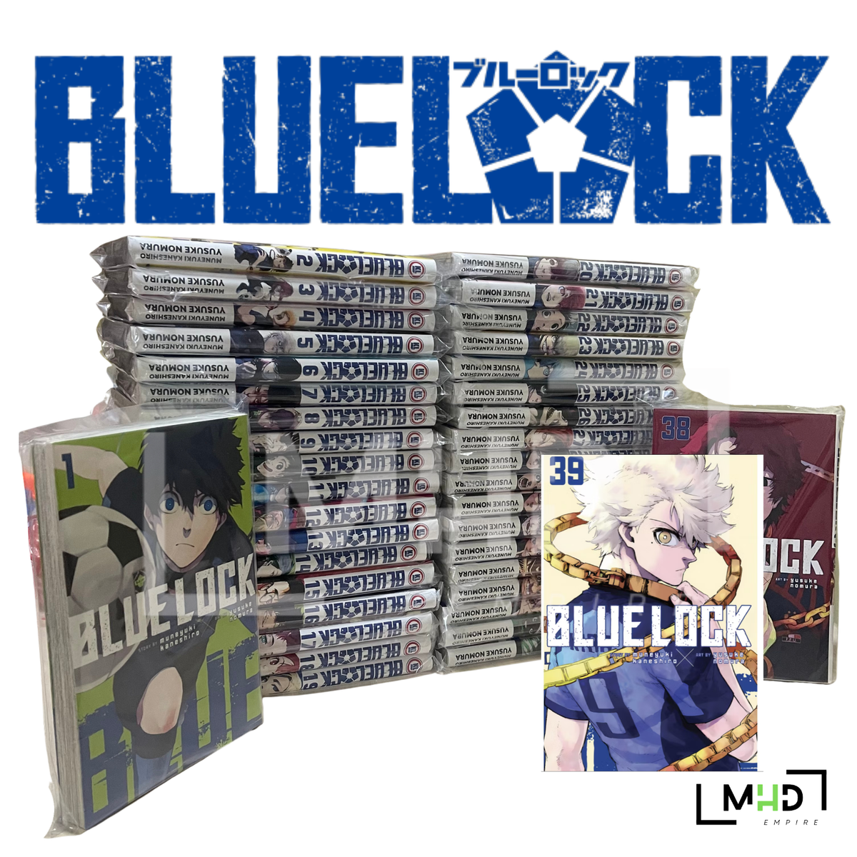 Blue Lock Manga (ENGLISH) Half & Full Set (Vol. 1-39) - FREE