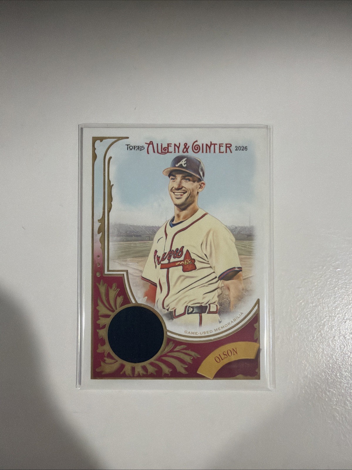 2026 Topps Allen & Ginter Relic Card Matt Olson #FSRA-MO - Game Worn Jersey