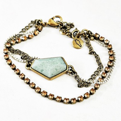 Chloe + Isabel Aquamarina Layered Bracelet
