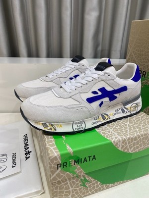 Awarded Men's White Blue Sneakers Size 42 Casual Sports Shoes With Box