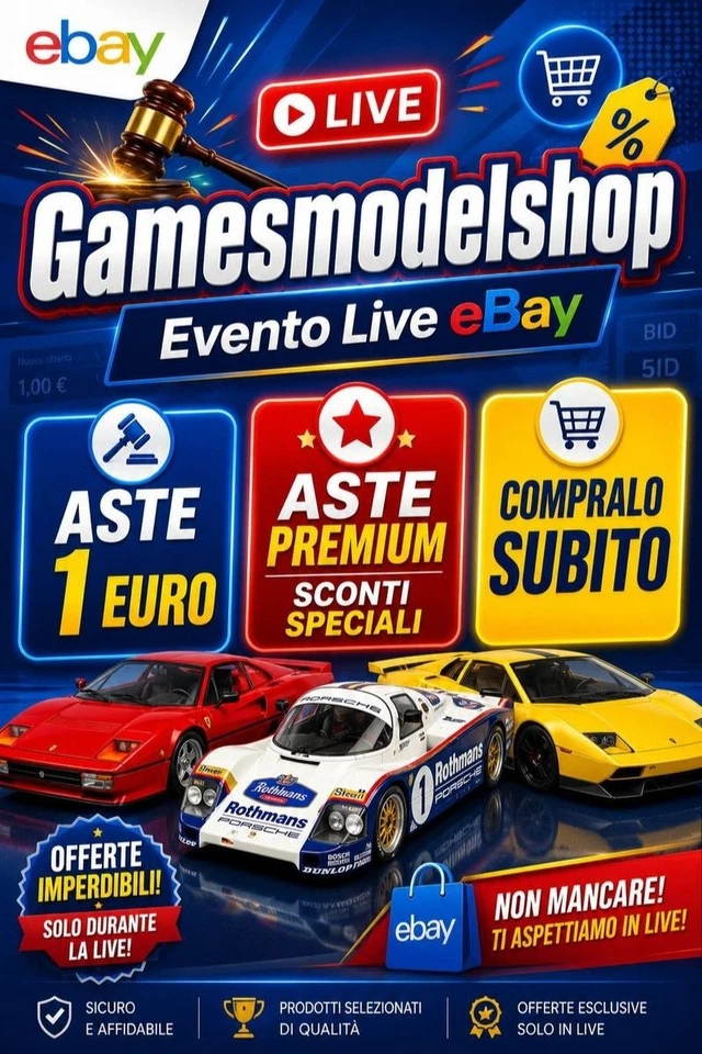 Super Live da Gamesmodelshop Modellismo Auto e Moto Aste e Offerte