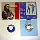 Michael Jackson 45 Singles Record Set Of 4 Vinyl Rockin' Robin Say Say + 2 More