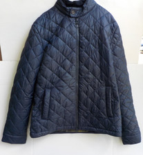 Quilted Barbour Men's Biddel Jacket-Med-Corduroy Collar-Barbour Tartan Lining