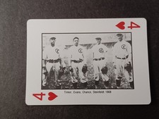 Tinker, Evers, Chance, Steinfeldt 1985 Hey Hey Cubs Jack Brickhouse Playing Card