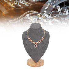Necklace Display Holder Multipurpose Elegant Wood Jewelry Bust Stand for Home