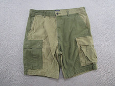 VTG Y2K Levi  s 2 Tone Green Cargo Shorts White Tab Size 36 Armycore Military