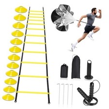 Agility Ladder,Speed Training Equipment Set,20ft Rungs Speed Ladder,Soccer