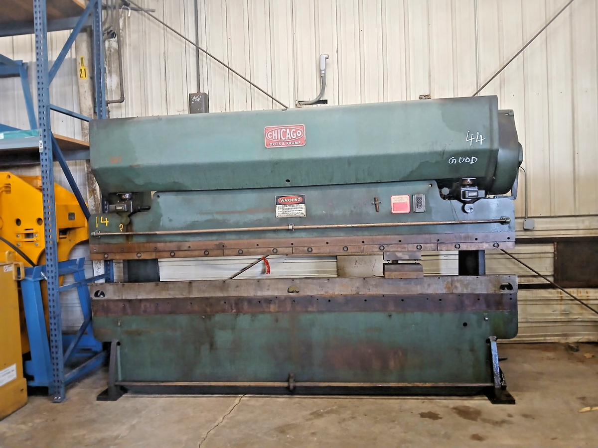 CHICAGO DREIS & KRUMP MODEL #1012-L MECHANICAL PRESS BRAKE 60/90