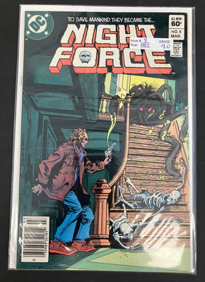 Night Force 8 VF/NM 9.0 HIGH GRADE! NEWSSTAND! 1983 DC Horror Comics