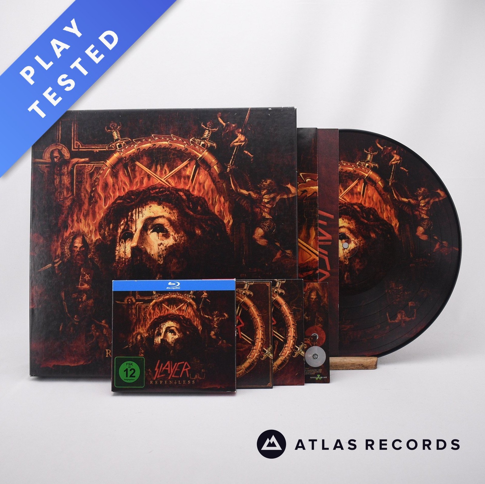 Slayer Repentless 2 x CD + Blu-ray + DVD Box Set - VG/EX