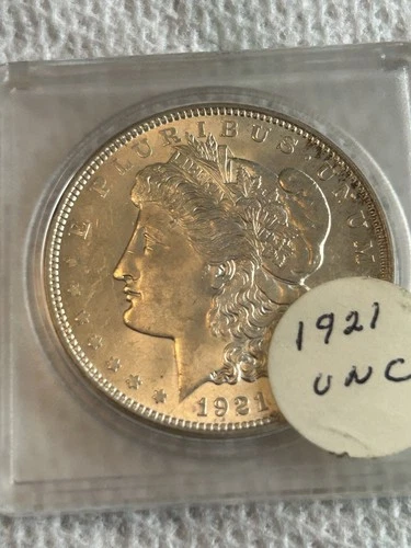 1921 morgan silver dollar Unc