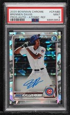 2020 Bowman Chrome Prospects Atomic Refractor Brennen Davis PSA 9 MINT Auto sc8