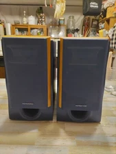 KENWOOD AFINA RD-VH7PC Bookshelf Speaker Pair Tested Working