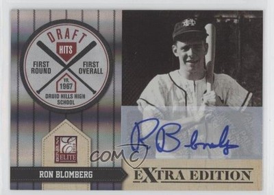 2010 Donruss Elite Extra Edition Draft Hits 152/299 Ron Blomberg #16 Auto a8r