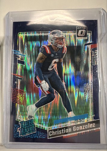 2023 Panini Donruss Optic - Rated Rookie Christian Gonzalez #274 Purple Shock...