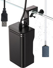 15 GPH Aquarium USB Air Pump Mini Quiet Oxygen Aerator Pump with Bracket Airl...