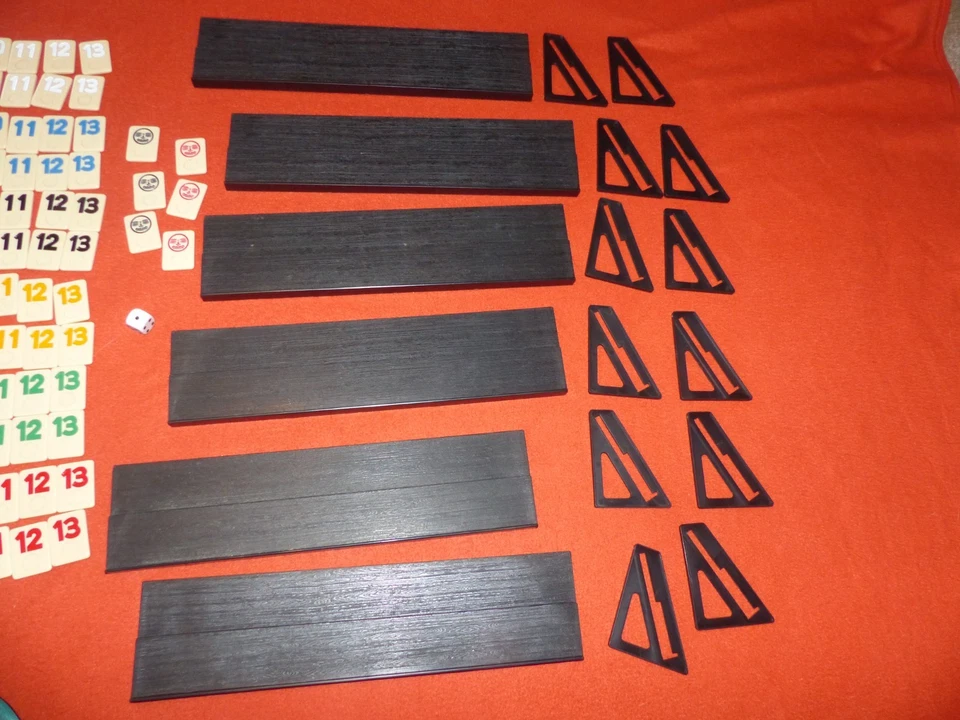 SUPER RUMMY bis 6 Spieler WEICO Rummi  99045 griffige Spielsteine Tasche Reise - Bild 4 von 4