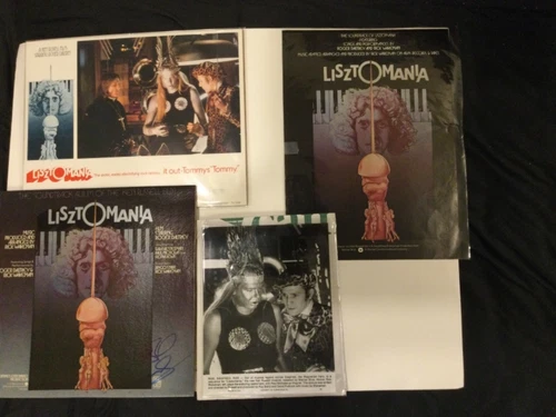 Rick Wakeman YES Lisztomania collection signed lp lobby card photo advert