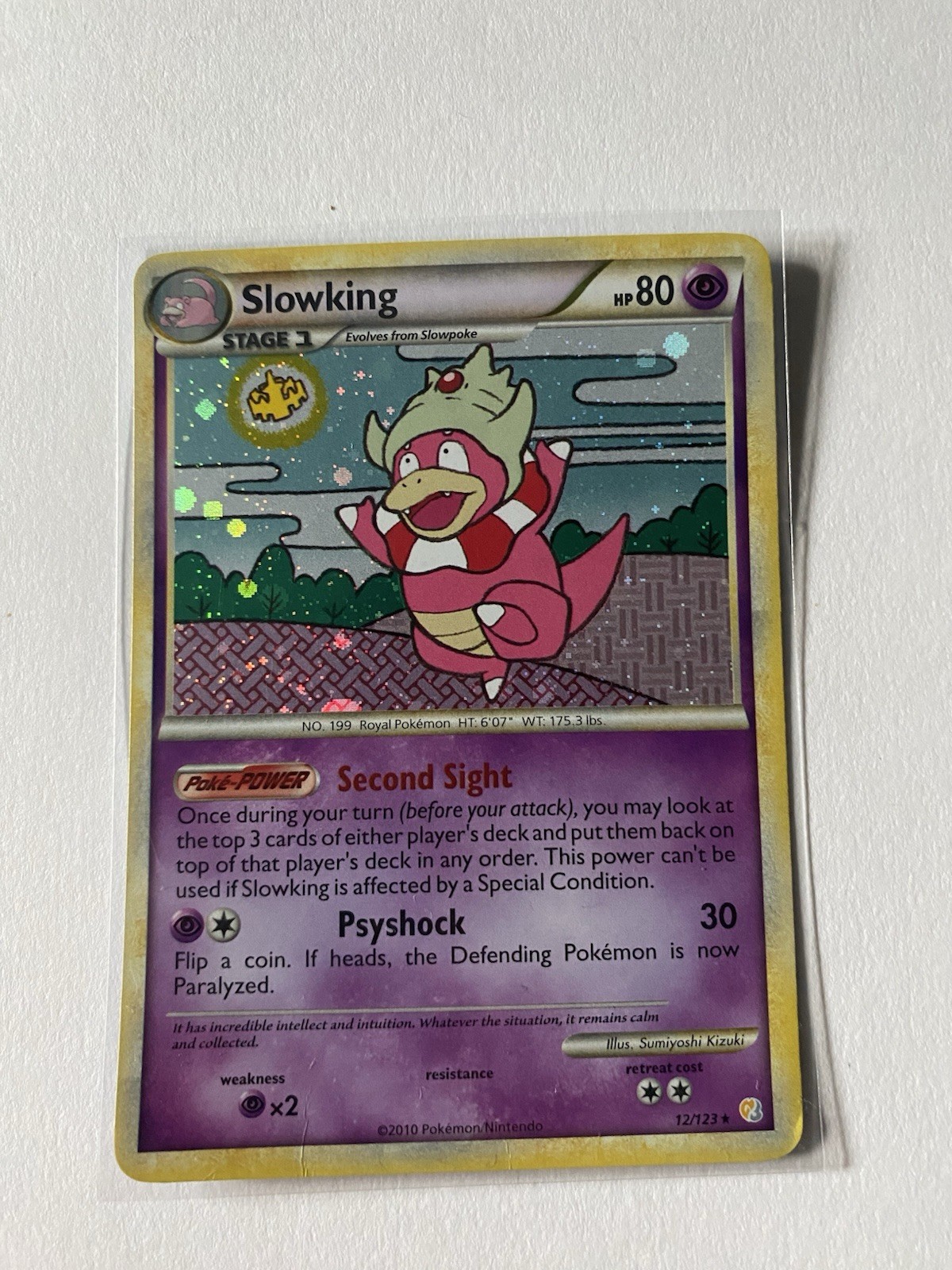 Nintendo Pokémon TCG Slowking 12/123 HeartGold & SoulSilver Holo Rare 2010