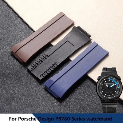 20mm Rubber Watch Band Strap For Porsche Design P6780 Series Bracelet