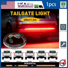 48" Inch Truck Tailgate Strip LED Sequential Brake Signal Driving Tail Light Bar
