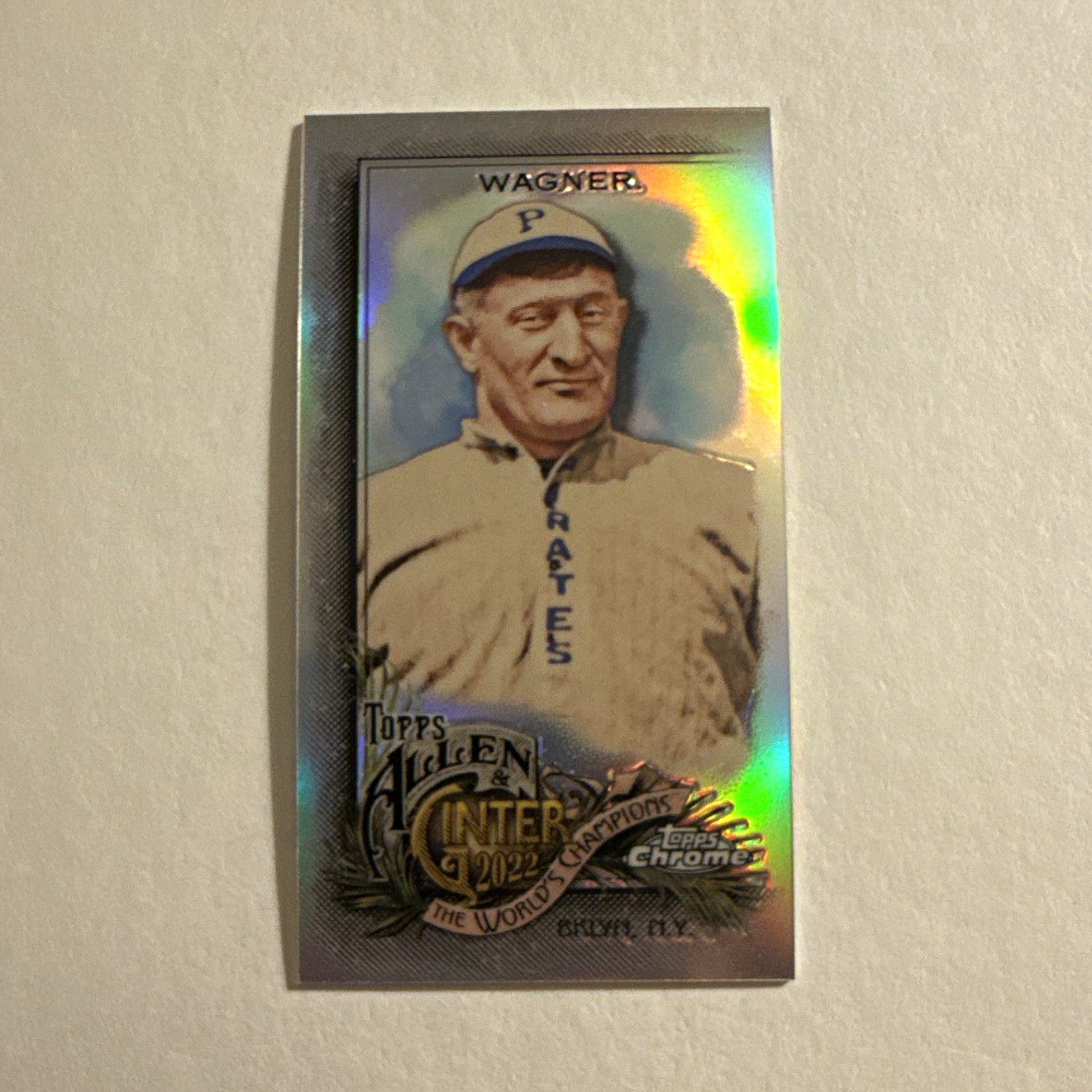Topps 2022 Allen & Ginter Chrome Honus Wagner Pirates Mini #287 view 1