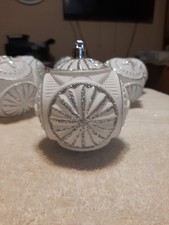 POLY CHRISTMAS BALL ORNAMENTS  6  3" 