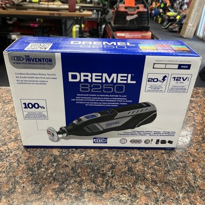 Dremel 8250 12V 30000 RPM Rotary Tool Kit - F0138250AA (Black/Gray) P23
