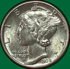 1938 Mercury Dime Choice Almost Uncirculated AU+ Coin #36418