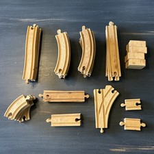 Thomas Friends Wooden Railway Lot of 44 Track Pieces