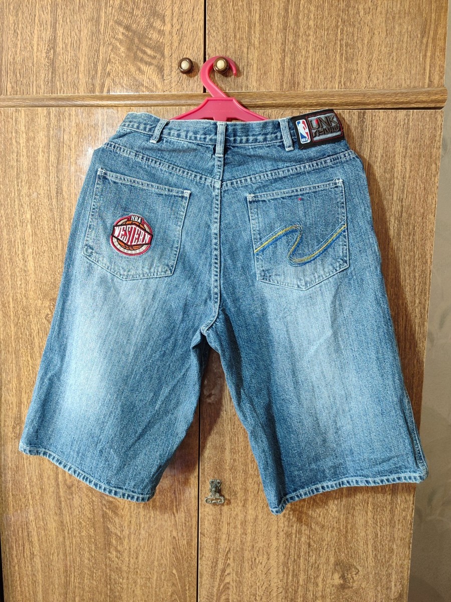 Denver Nuggets UNK Denim NBA Basketball Jeans Shorts #15 Carmelo