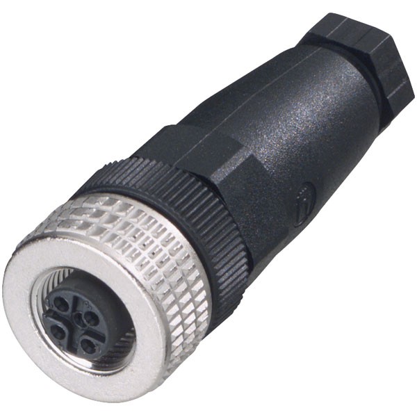 Hirschmann ELKA 4012 PG7 Straight Cable Socket 4P Black