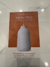 Young Living Adobe Mist Ultrasonic Ceramic Diffuser White Ribbed Ceramic NEW