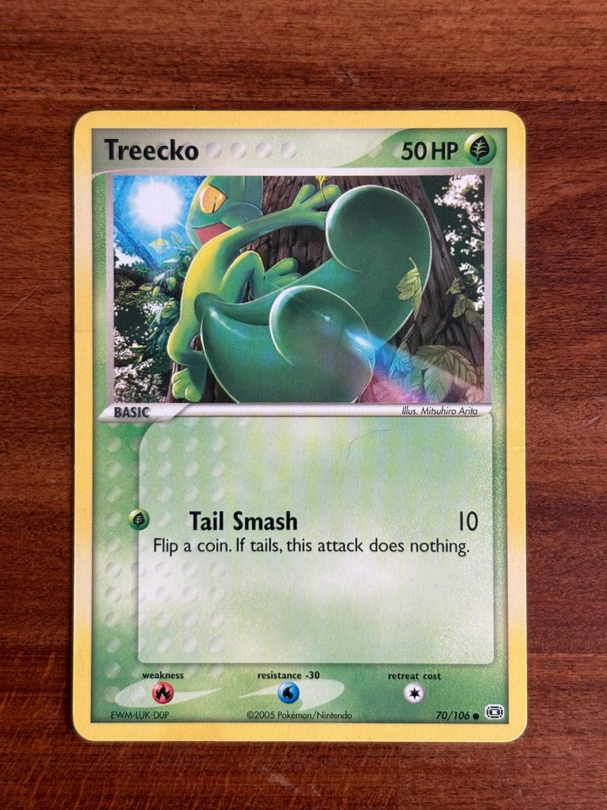 Treecko 70/106 Common Emerald Pokemon Near Mint