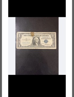 A one dollar banknote of the United States of America with an error