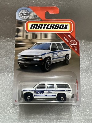 New 2019 Matchbox '00 Chevy Suburban! NYPD Police 1/64 Scale! #M1