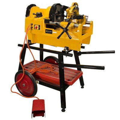 Steel Dragon Tools  1224 Pipe Threading Machine 26092 and 150A Cart 1/4''-4''